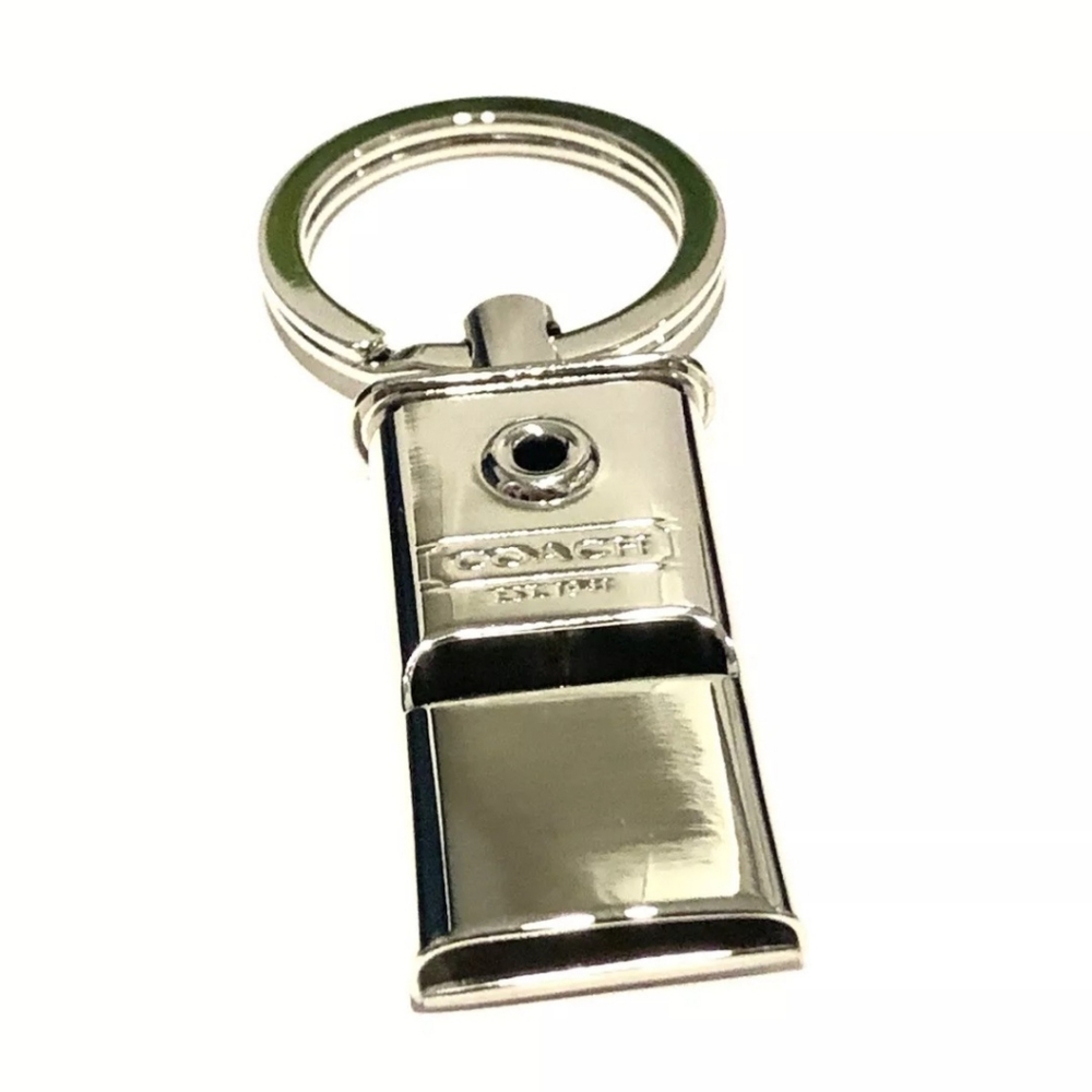 COPY - NWOT Coach Polished Silver Whistle Bagcharm/Keyring - Picture 2 of 5